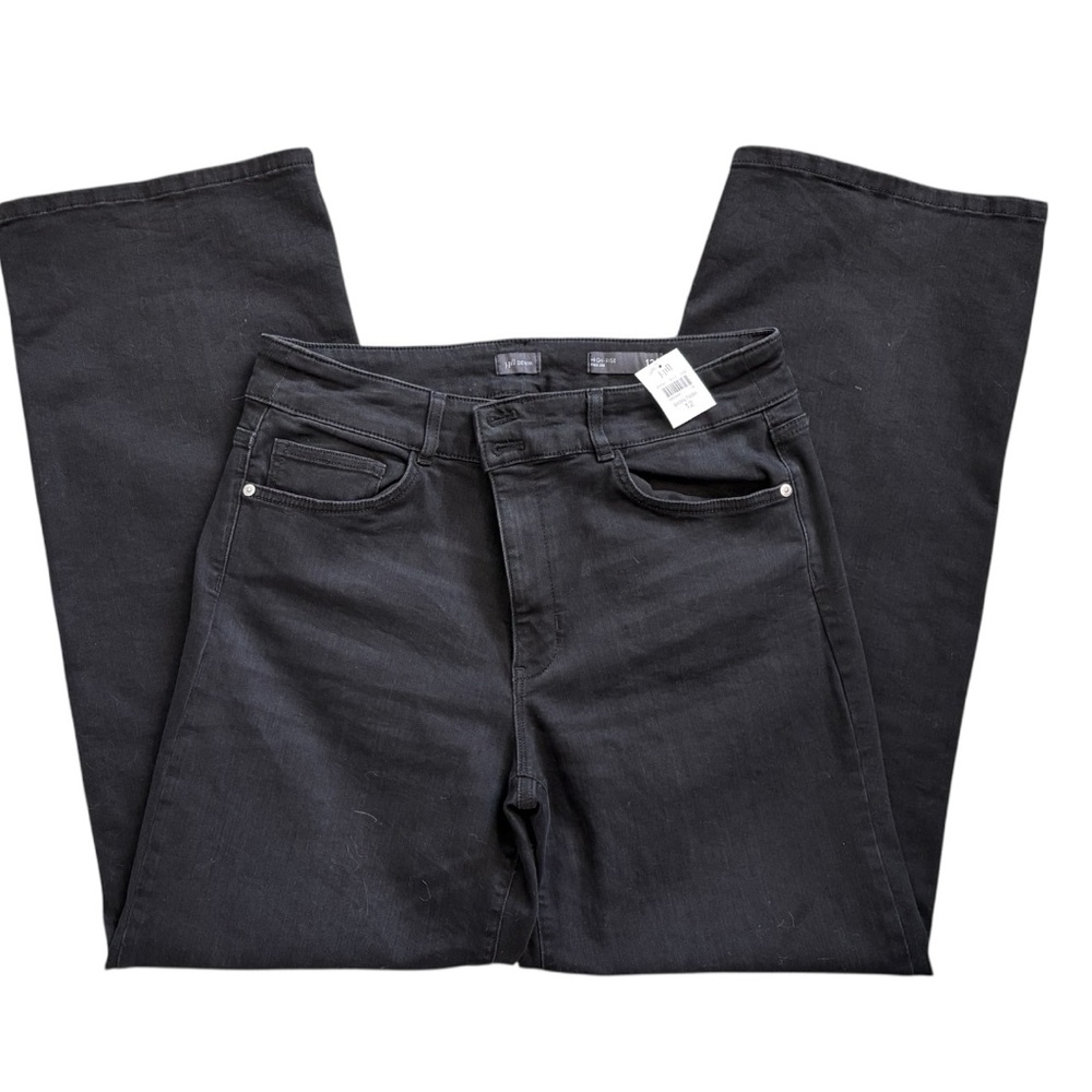 NWT J.Jill Basalt Black High-Rise Full Leg Jeans | Size 12 - Picture 5 of 8